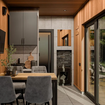 Одномодульная баня 7м х 2,4м