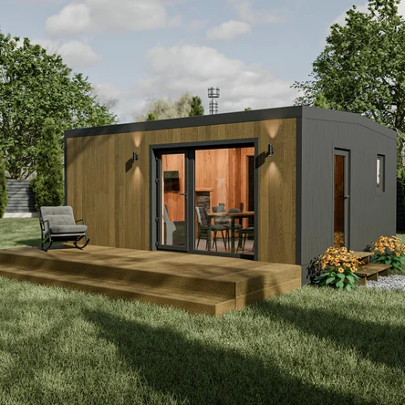 Двухмодульная баня 6м х 4,8м