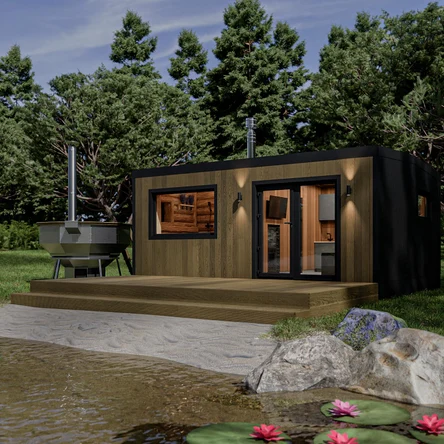 Двухмодульная баня 6м х 4,8м